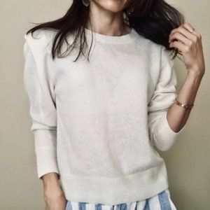 House of Harlow 1960 Ivory 100% Cashmere Sweater NWT $228 S